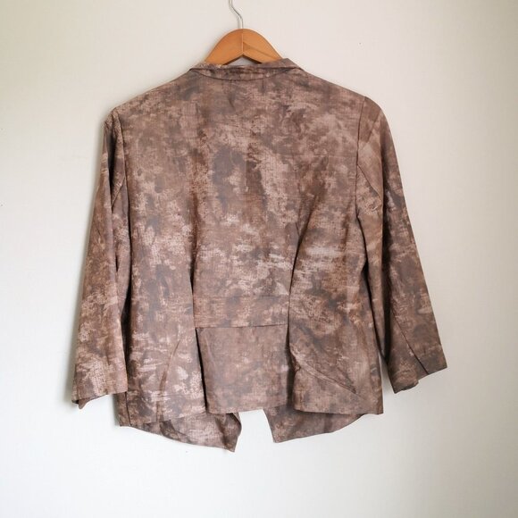 NWOT Coldwater Creek Draped Front Cropped Jacket Size 8 - Picture 4 of 5